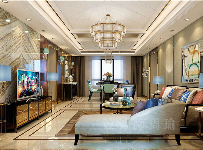 自拍亚天堂世纪江尚三室两厅168平装修设计效果欣赏